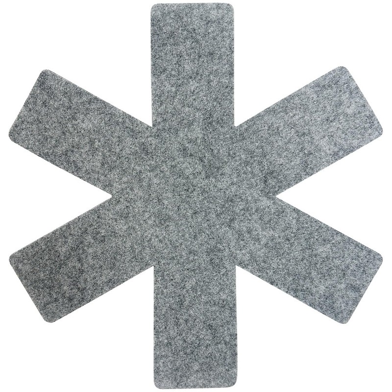 Rosenstein & Söhne Pot Mats: Set of 5 Felt Pan