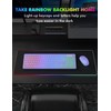 Wireless Keyboard and Mouse Combo, RGB Backlit, Rechargeable & Light
