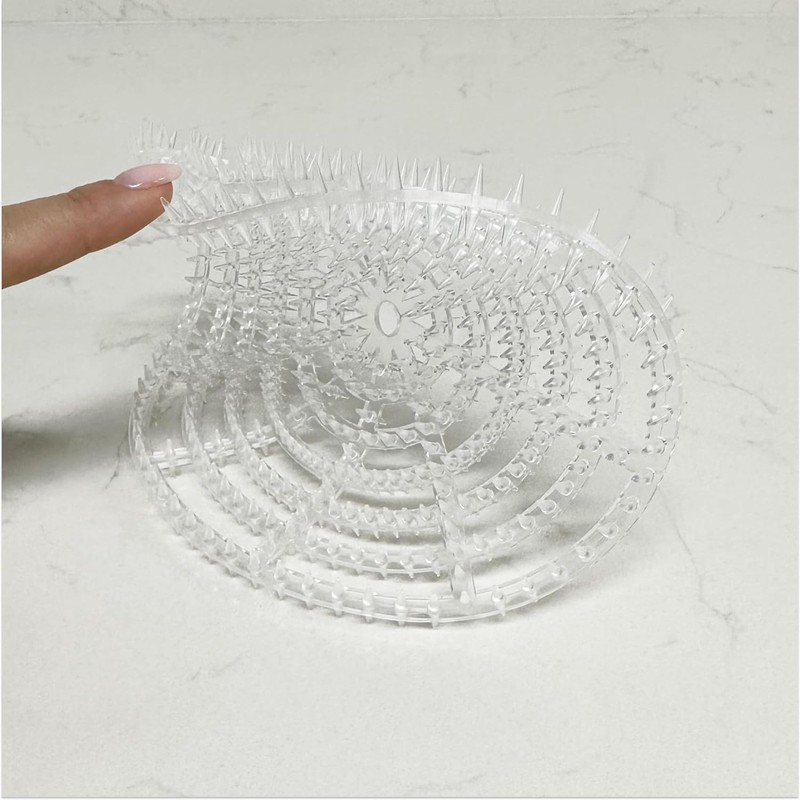 Urinal Screen Splash Guard, Anti-Splash 7” Diameter Round Design, Bristle