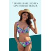 Vivisence 3203 Women's Bikini Bra Soft Cups Striped Pattern -