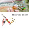 AIMALL 30PCS Spinner Fishing Lure Set with Treble Hooks 2.4in