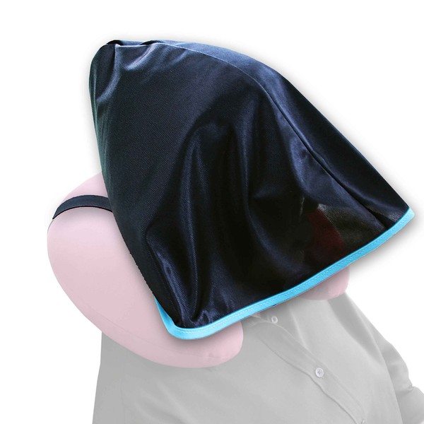 Sleep better without looking at your face for a restful sleep, Hooded Neck Pillow Made in Japan