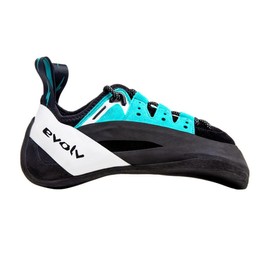 EVOLV Geshido Lace Climbing Shoes - Men's Black/Teal/White 9