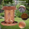 Tepaken Bird Feeder for Outdoors Hanging Metal Waterproof Wild Bird