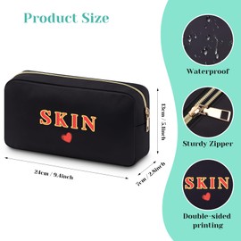 Friendship Gifts for Women Letter Bag for Women Makeup Bag Birthday Gifts for Women Friend Sister Daughter Funny Cosmetic Bag for Women Friends Christmas Graduation Gift for Her Sister