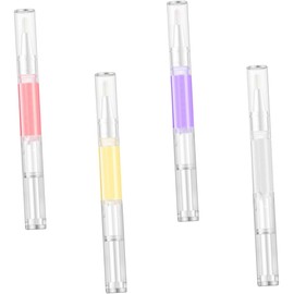 Bolígrafo Aceite Revitalizador De Cutículas 4 Piezas 2 Ml Cuidado Uñas Nutritivo Portátil Para Manicura Hidratante Rosa, Flor De Loto, Lavanda y Naranja