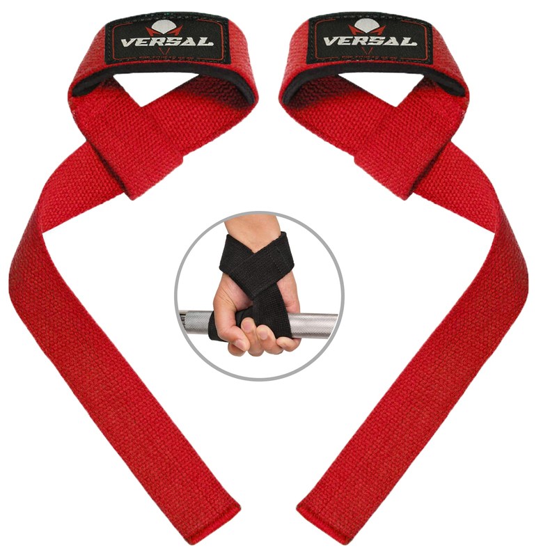 VERSAL VSL Weight Lifting Straps Neoprene Padded Wrist Wraps, 100%