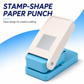 Stamp Shape Paper Punch for DIY Crafts – Easy Handheld Embossing Punch for Scrapbooking and Card Making