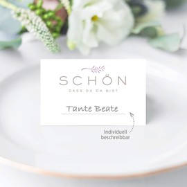 KAWAI-KAMI KAWAIKAMI Place Cards Name Cards for Wedding Birthday Celebration Easter Christening Communion Confirmation Confirmation Youth Confirmation Pack of 50 Premium Quality Branch Decor Sweet Lav