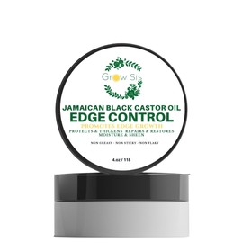 Grow Sis Edge Tamer with Black Castor Oil and Aloe Vera to nourish delicate edges - 48 Firm Hold 4.oz