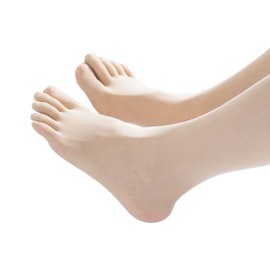 Shandinny Women's 5-Toe Stockings, 3D, Ultra-thin, Seamless Pantyhose, Cosplay, Toe Easy, One Size, Beige