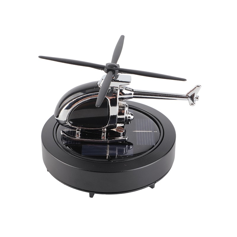 Car Air Freshener Solar Helicopter Rotating Car Aromatherapy Diffuser Car