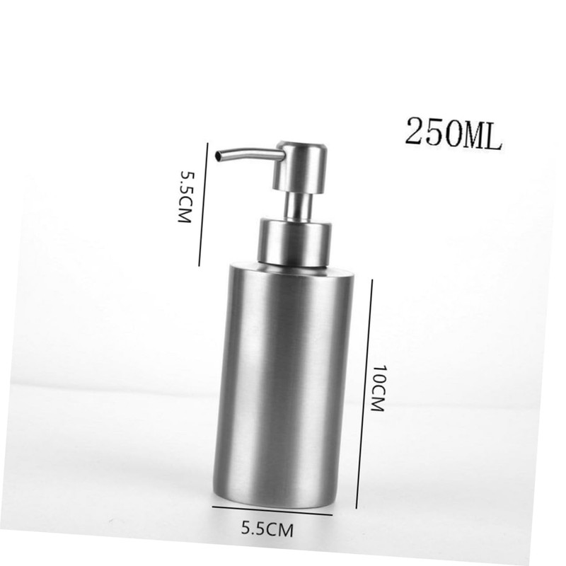 TOVINANNA 2 Pack Stainless Steel Lotion Bottles 250ml 350ml Soap