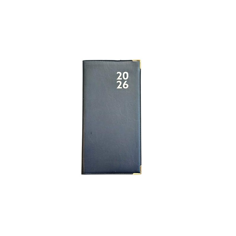 2026 Premium Faux Leather Soft Cover Slim Pocket Diary Week