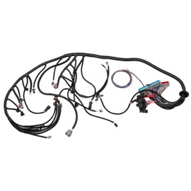 Dasbecan LS Standalone Wiring Harness 4L60E DBC Compatible with 1997-2006 GM LS1 Gen 3 Vortec Swap Engine 4.8 5.3 6.0 Stand Alone Wire Harness Drive by Cable, 60A Relay, EV1 Fuel Injector Connector
