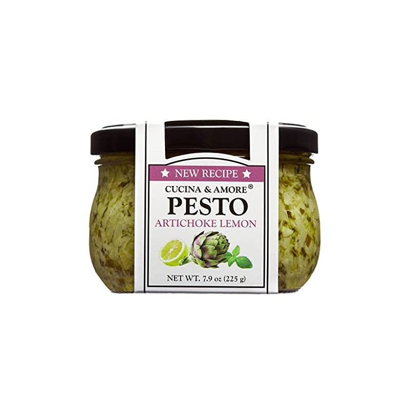 Cucina & Amore Pesto Sauce, Artichoke, 7.9 Ounce (Pack of