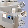 KindGa Couch Cup Holder Tray，Super Large Silicone Sofa Armrest Tray