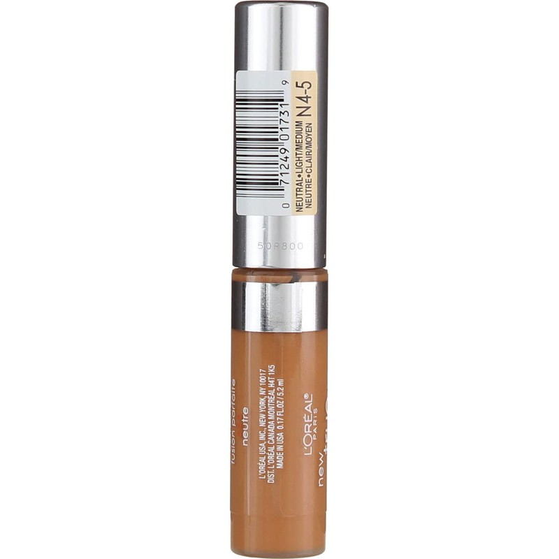 L'Oreal True Match Concealer, Light/Medium Neutral [N4-5], 0.17 oz (Pack
