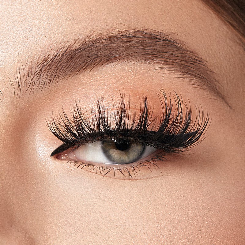 beautykaisen 8Pair False eyelash book with tweezer Soft Reusable Handmade