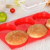 CAKETIME Jumbo Muffin Top Pan, Silicone Egg Molds for Breakfast