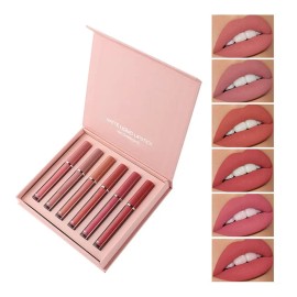 Nuevo Producto Cosmético, Juego De 6 Esmaltes Para Labios, N