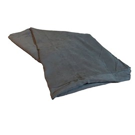 BarksPetComfort Premium Comfort Smooth Grey Suede Cover for Pillow or Pad With Eyelid Zipper for Dogs & Pets [REPLACEABLE COVER ONLY] (55X37X4)
