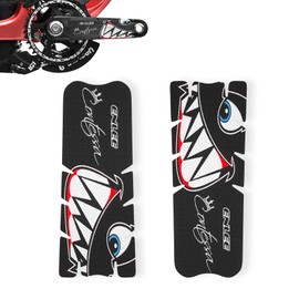 ENLEE One Pair Mountain Bike Stickers, Bicycle Frame Protector for Bike Cranksets/Bicycle Handlebar (for Handlebar/Black)