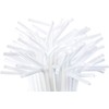 Flexible Drinking Straws - Individually Wrapped (200, White)