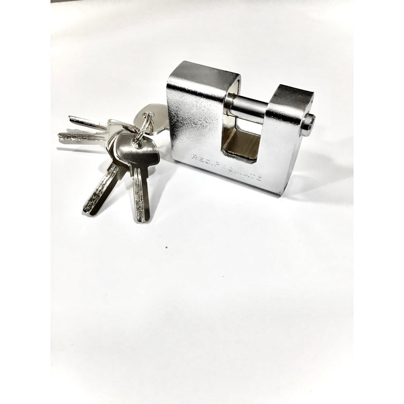75mm Armoured Steel Covered Keyed Padlock
