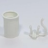 Encoidoz 100PCS C7 E12 Replacement Bulb Sockets, C7 White Socket