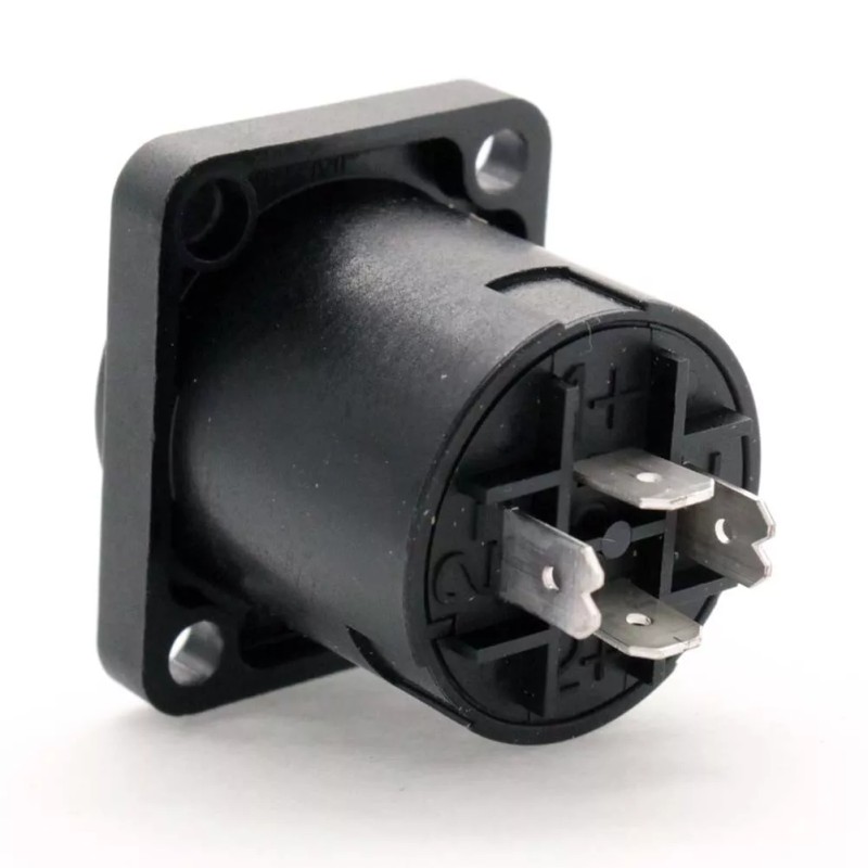 Neutrik 4x Neutrik NL4MP 4 Pole Speak On Connector Chassis