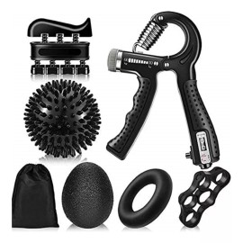 aparatos para hacer ejercicio/fajas para gym Ejercitador De Mano De Kit Con Counter Hand Grip 7 En 1