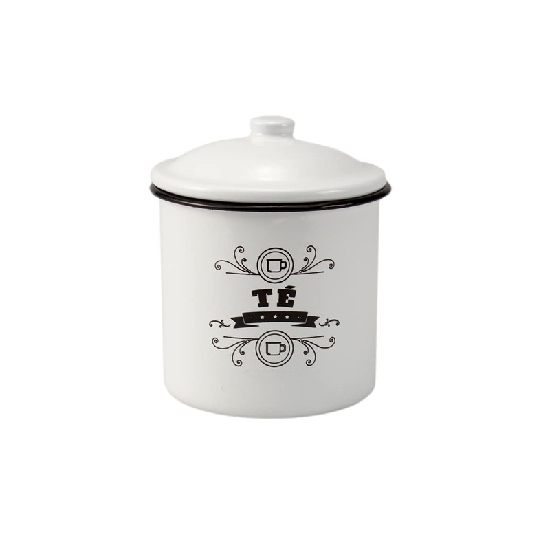 Franquihogar Set of 3 Vintage Enamelled Tins - Café (Coffee),