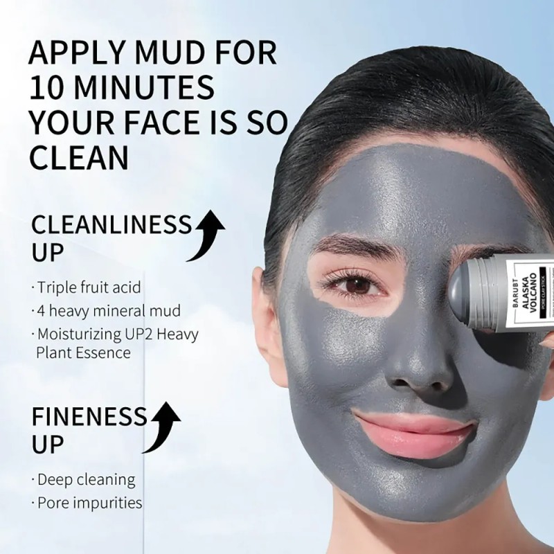 Mascarilla Facial Limpiadora En Barra De Barro Volcánico