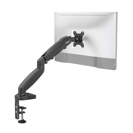 Rosewill Single Monitor Mount, 15 to 32 Inch, 4.4 to 19.8lbs, Adjustable Gas Spring Monitor Arm with Cable Management, Clamp & Grommet Base