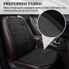 Zpana Car Seat Cushion, Leather Soft Breathable Non-Slip Vehicle Front