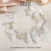 Campsis Butterfly Flower Girl Headpiece White Crystal Wedding Hair Band