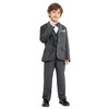 LOLANTA Tuxedo Black Boys Suit, Page Boy Suits for Wedding,
