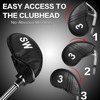 Golf Iron Head Covers Numbers Synthetic Leather Headcover Deluxe Value