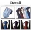 WHITE FANG NC022 Men's Necktie, Polka Dot, Solid Suit, Business,