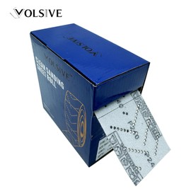 VOLSIVE Abrasive Sheet Roll Multi-Hole Sanding Roll Automotive Sandpaper Roll Clean Sand Sheet Roll for Woodworking, Auto Body Repair, 70 mm x 12 m - 180 Grit