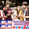 Lunmon 4 Sets Red White Blue Games Swing Shaking Balls