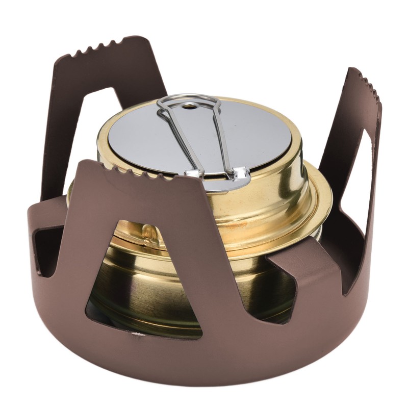 Camping Stove Windproof Vaporizable Portable Liquid Spirit Stove with Stand