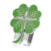 Penitue Magnetic Golf Ball Marker Hat Clip, Green Four-Leaf Clover