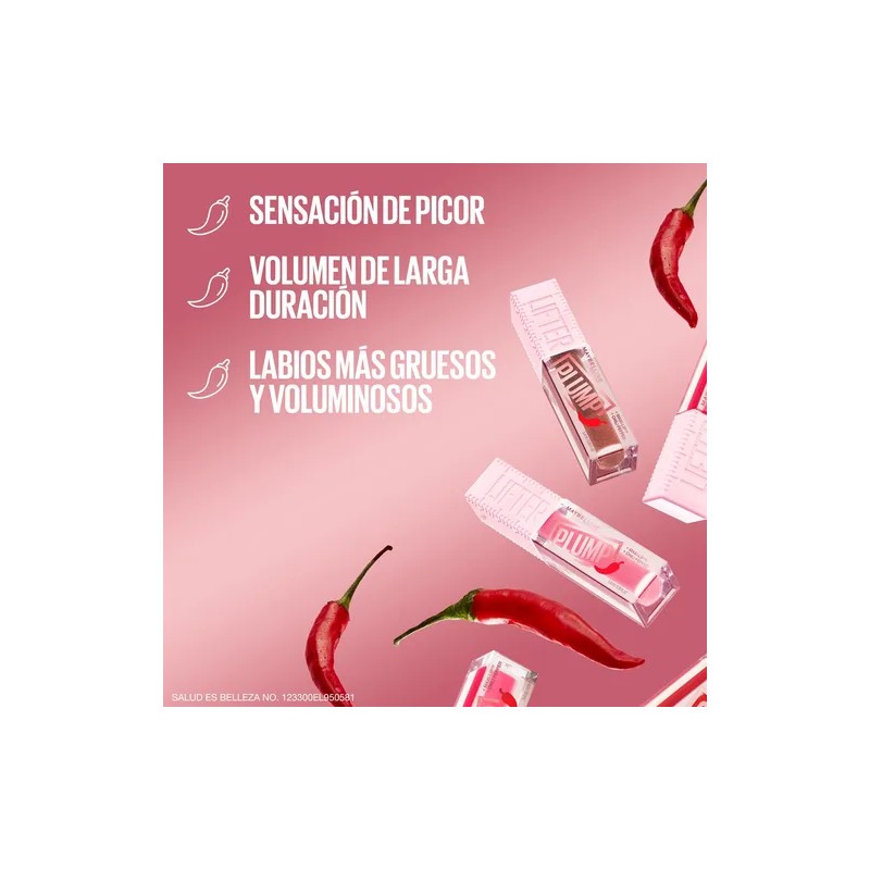 Maybelline Gloss Rellenador De Labios, Lifter Plump, Tono Cocoa Zing