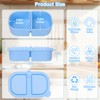 8.1oz Silicone Reusable Snack Containers with Lids, 3 Pack Double