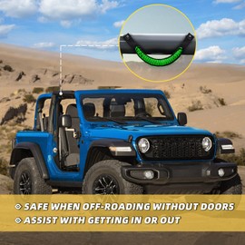 KARTONMOTOR Bronco Grab Handles,4 PCS Grip Handle for Ford Bronco 2021 2022 2023 2024 2/4 Door Accessories, Paracord Grip Handle,800D Nylon Hardware Handles Bronco Accessories