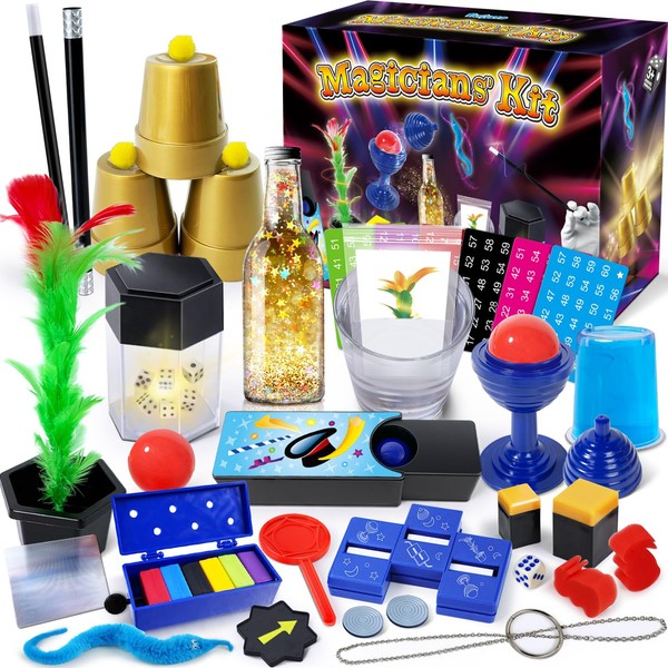 Magic Kit, 50+ Magic Tricks for Kids with Instructions for