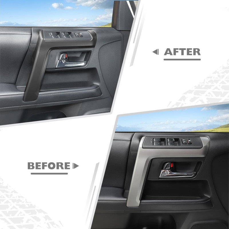 JeCar 4pcs for 4Runner Interior Door Handle Cover Trim for