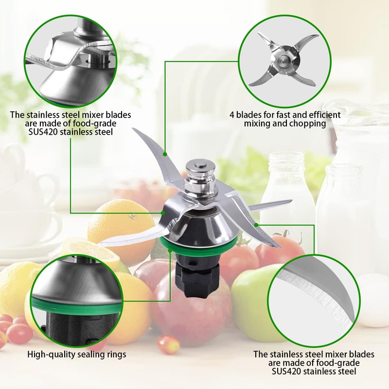 diceevil Stainless Steel Replacement Blade for Thermomix TM5 TM6